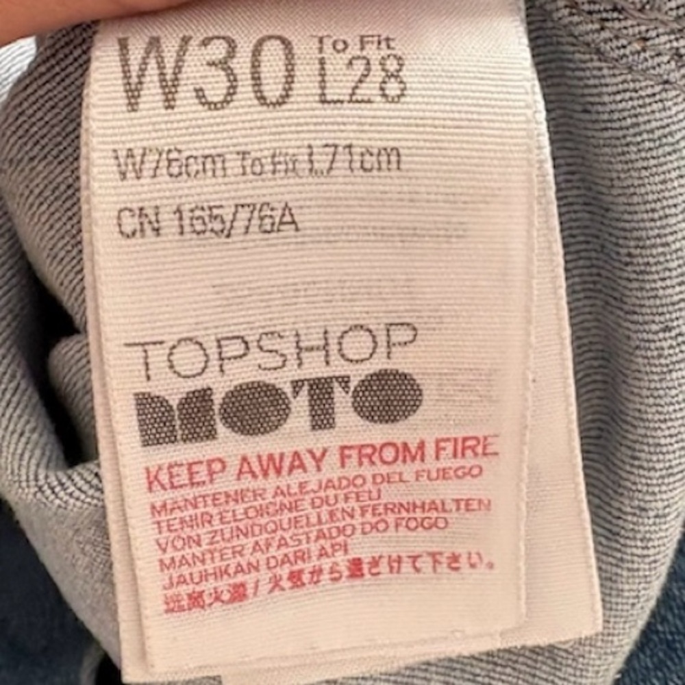 Topshop Womens Petite W30 L28 JONI Skinny Jeans with Stretch in Blue Denim - Picture 6 of 6
